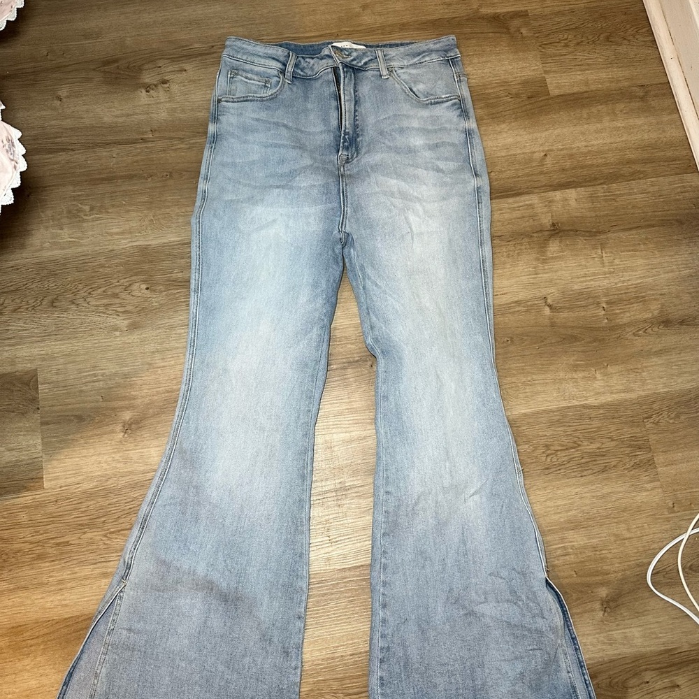 Light Blue Flared Women Jeans